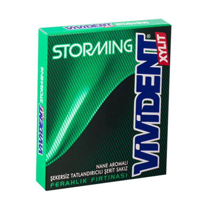 آدامس ویویدنت Vivident استورمینگ طعم نعنا سبز