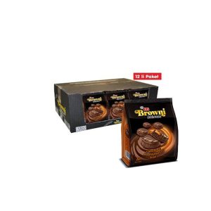 مینی کیک براونی اینتنس اتی Eti Browni Intense با مغز کرم کارامل و شکلات بسته 12 عددی