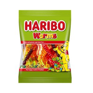 پاستیل مار رنگی هاریبو HARIBO WORMS میوه ای 160 گرمی