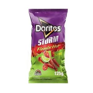 چیپس لیمویی تند دوریتوس مدل Storm Flamin مقدار 125 گرم