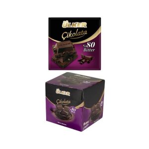 شکلات تخته ای 6 عددی اولکر Ulker Cikolata Bitter تلخ 80 درصد